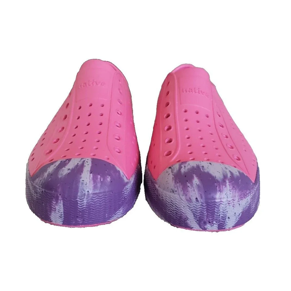 Native Jefferson The Circle Whistler Slip-On Sneaker Shoe Pink  Big Kids Size J6